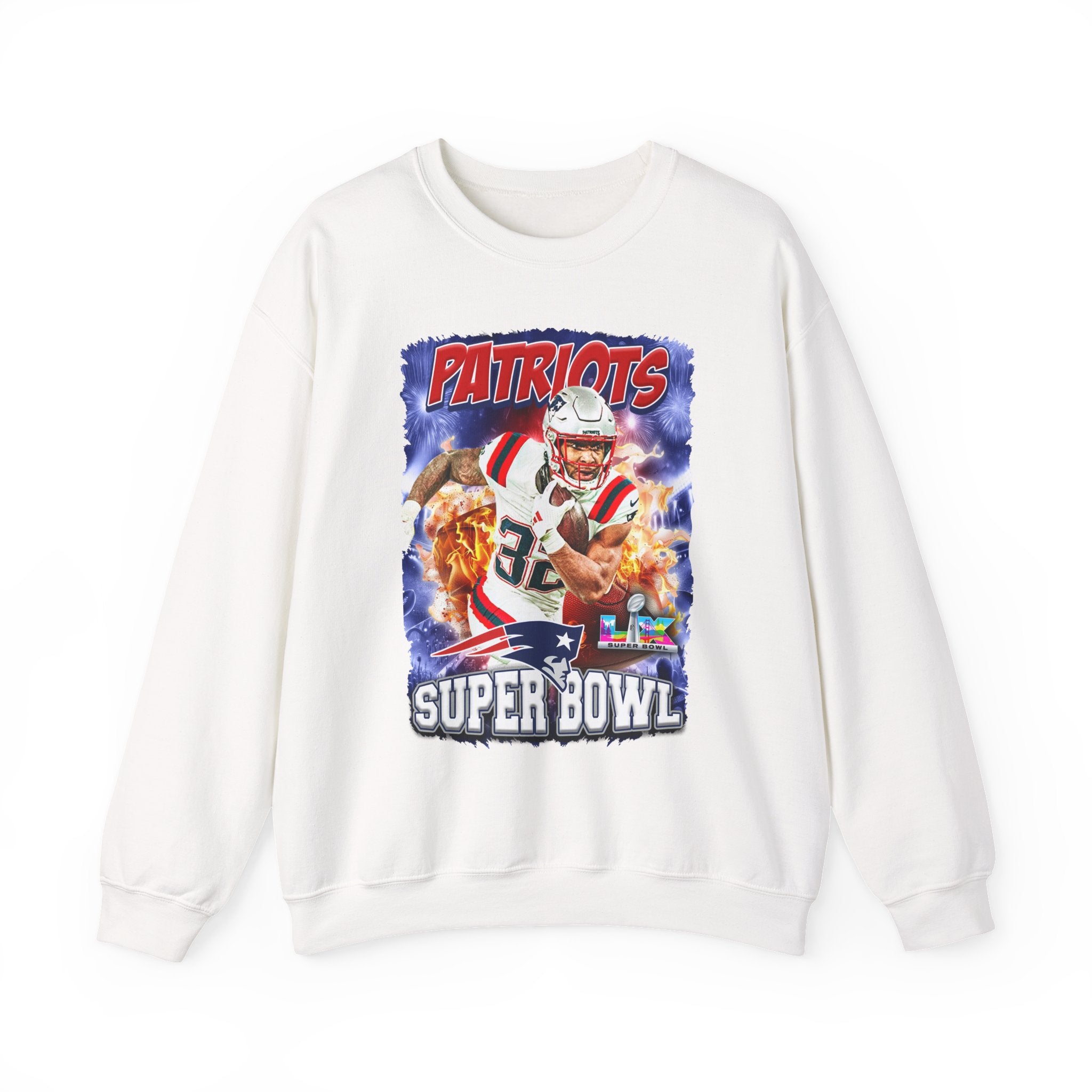 Patriots Super Bowl Crewneck Sweatshirt — Football Fan Pullover