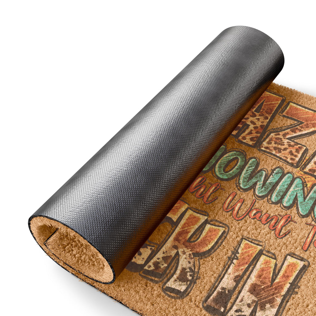 Doormat — "Your Crazy Is Showing" Funny Farmhouse Welcome Mat