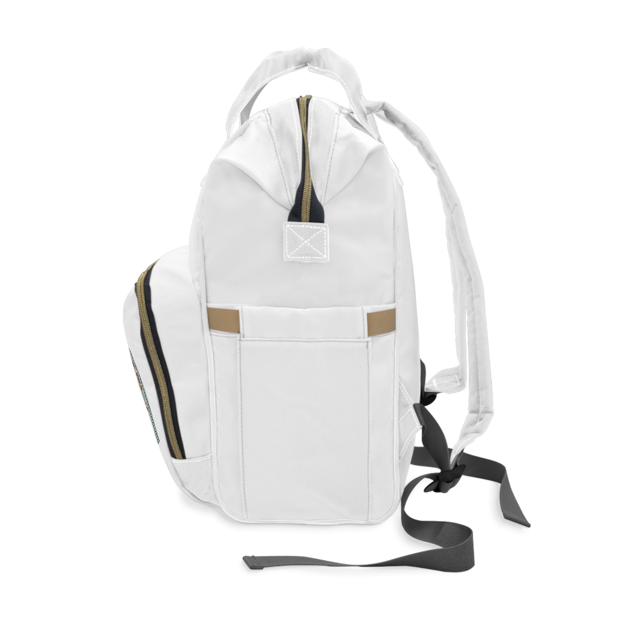 Mama Diaper Backpack — Leopard Print & Teal Bow Baby Bag