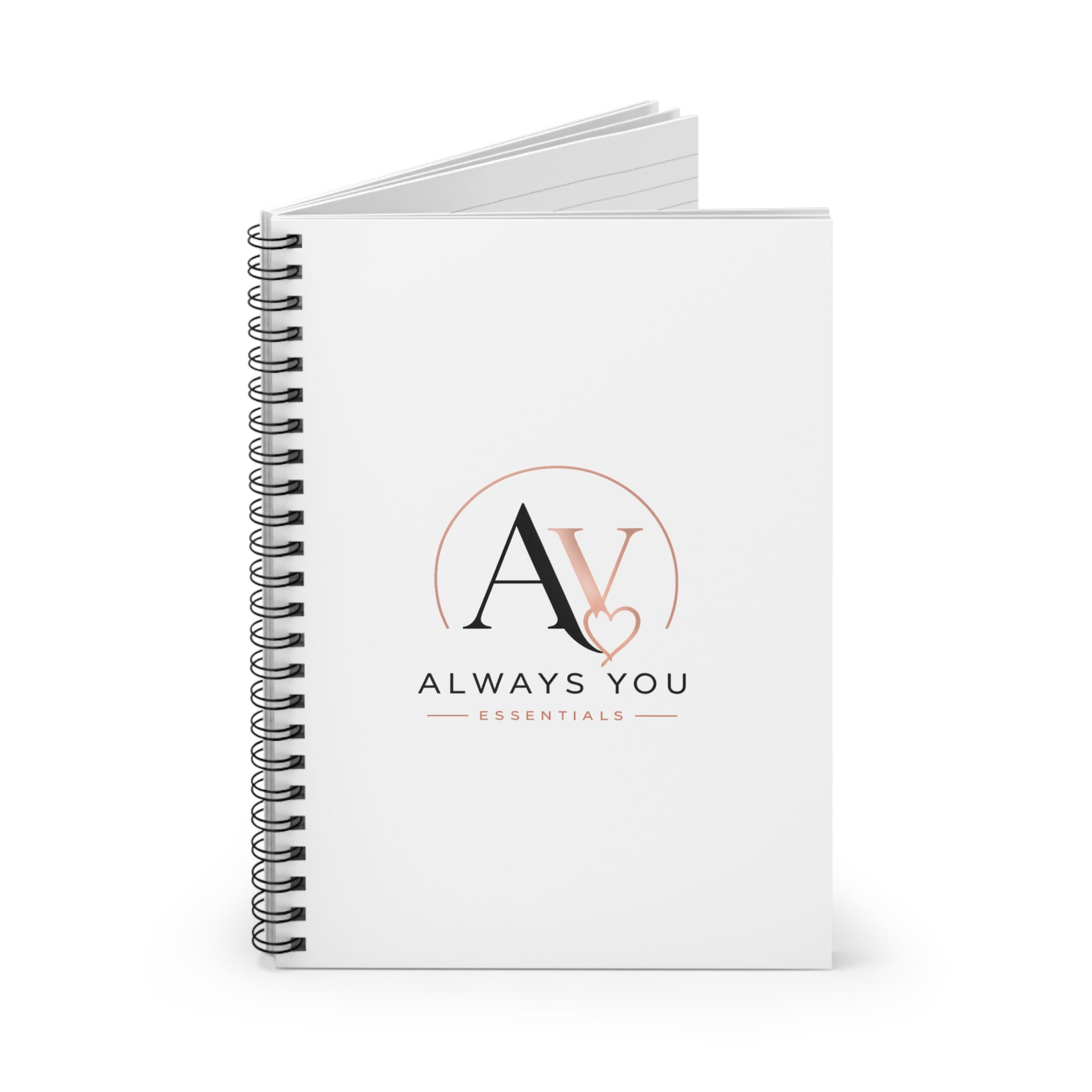 Always You Essentials Spiral Notebook — Ruled Journal with AV Heart Logo