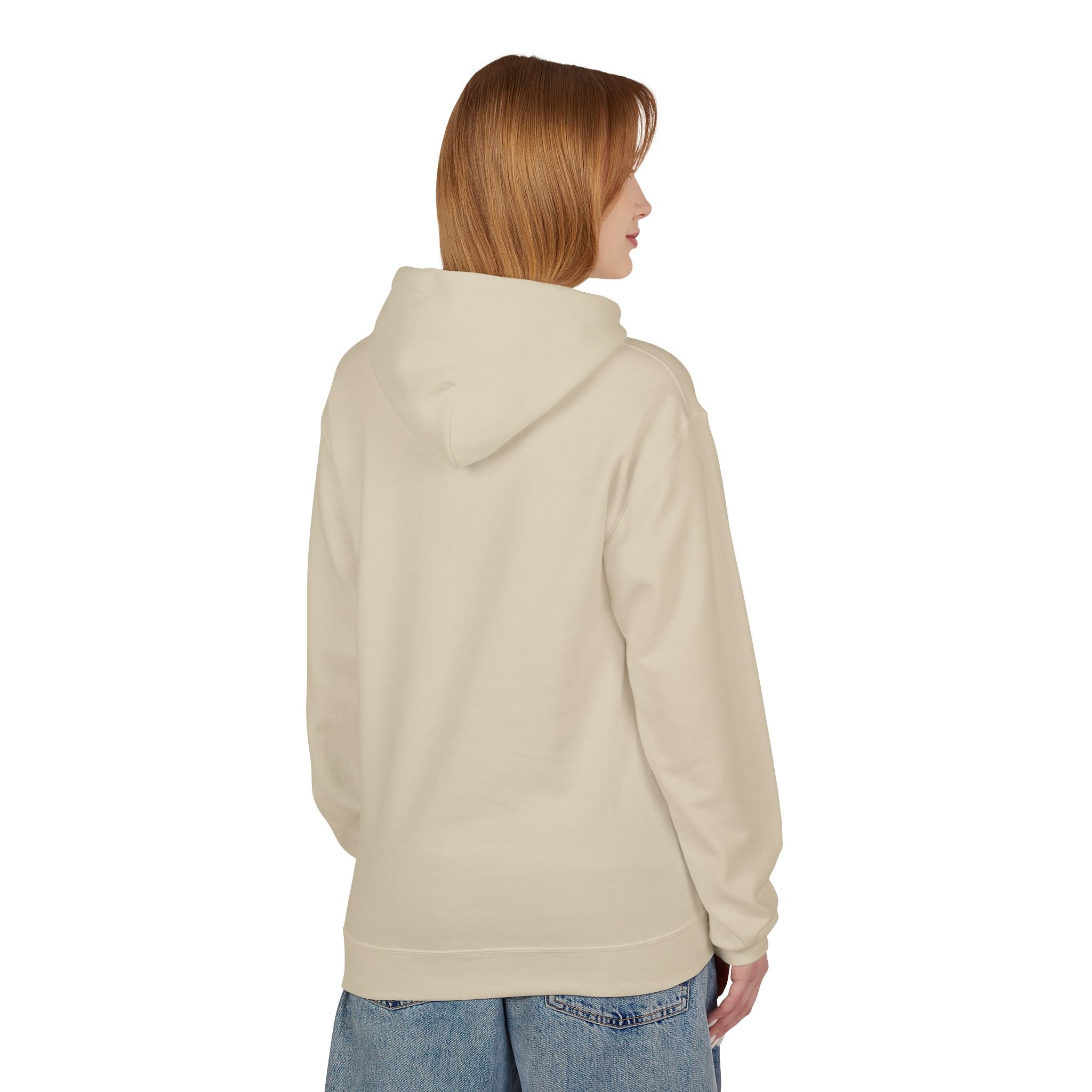 Always You Minimal Logo Hoodie — Lightweight White Fleece