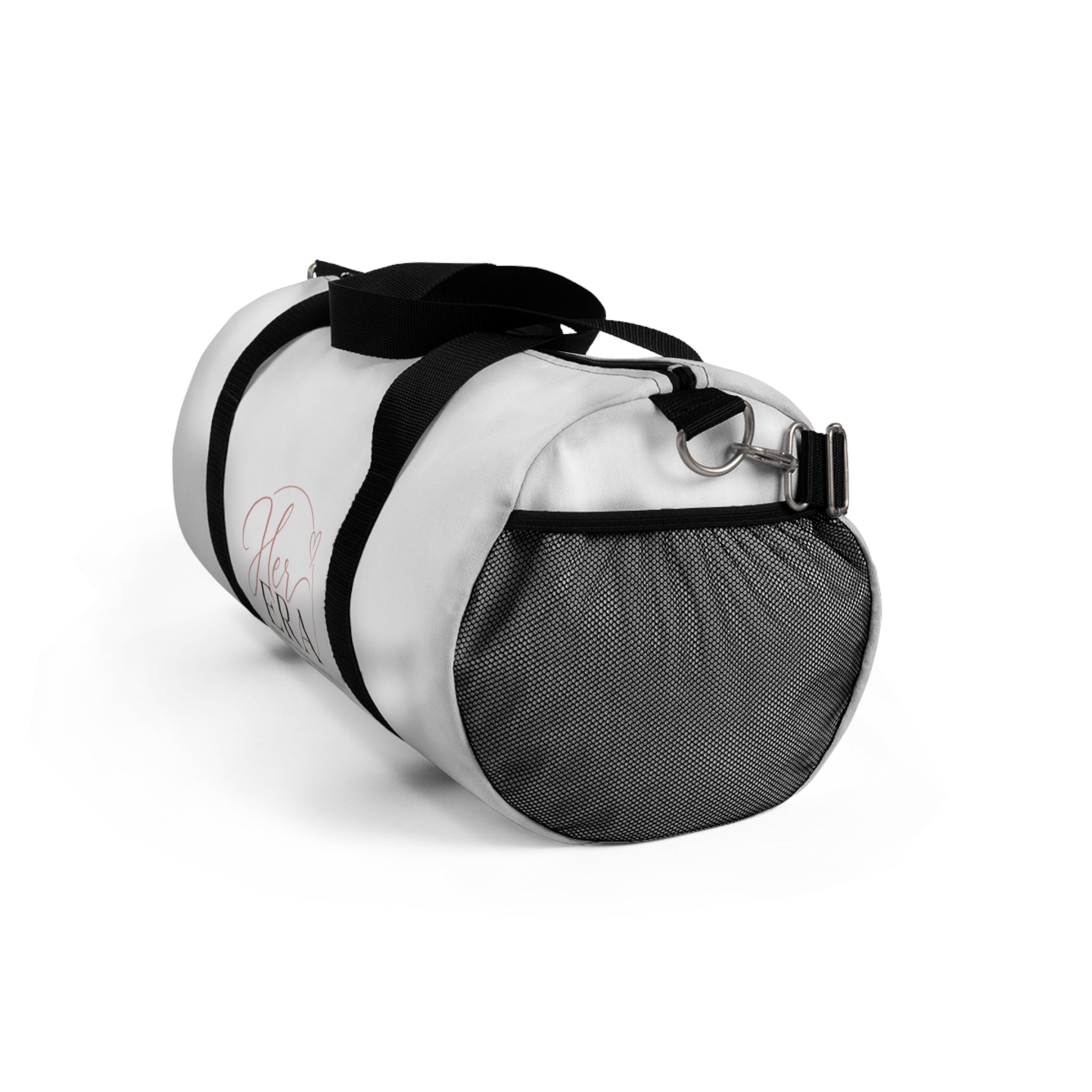 Her Era Duffel Bag - Pink Script Travel Gym Weekend Bag