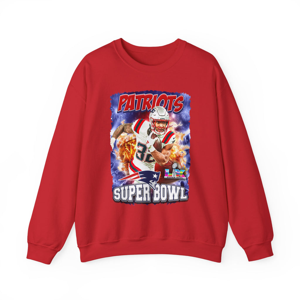 Patriots Super Bowl Crewneck Sweatshirt — Football Fan Pullover