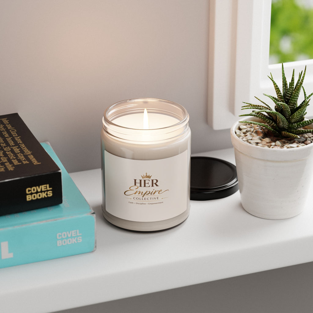 Her Empire Collective Scented Soy Candle — 9oz Luxury Aromatherapy Jar