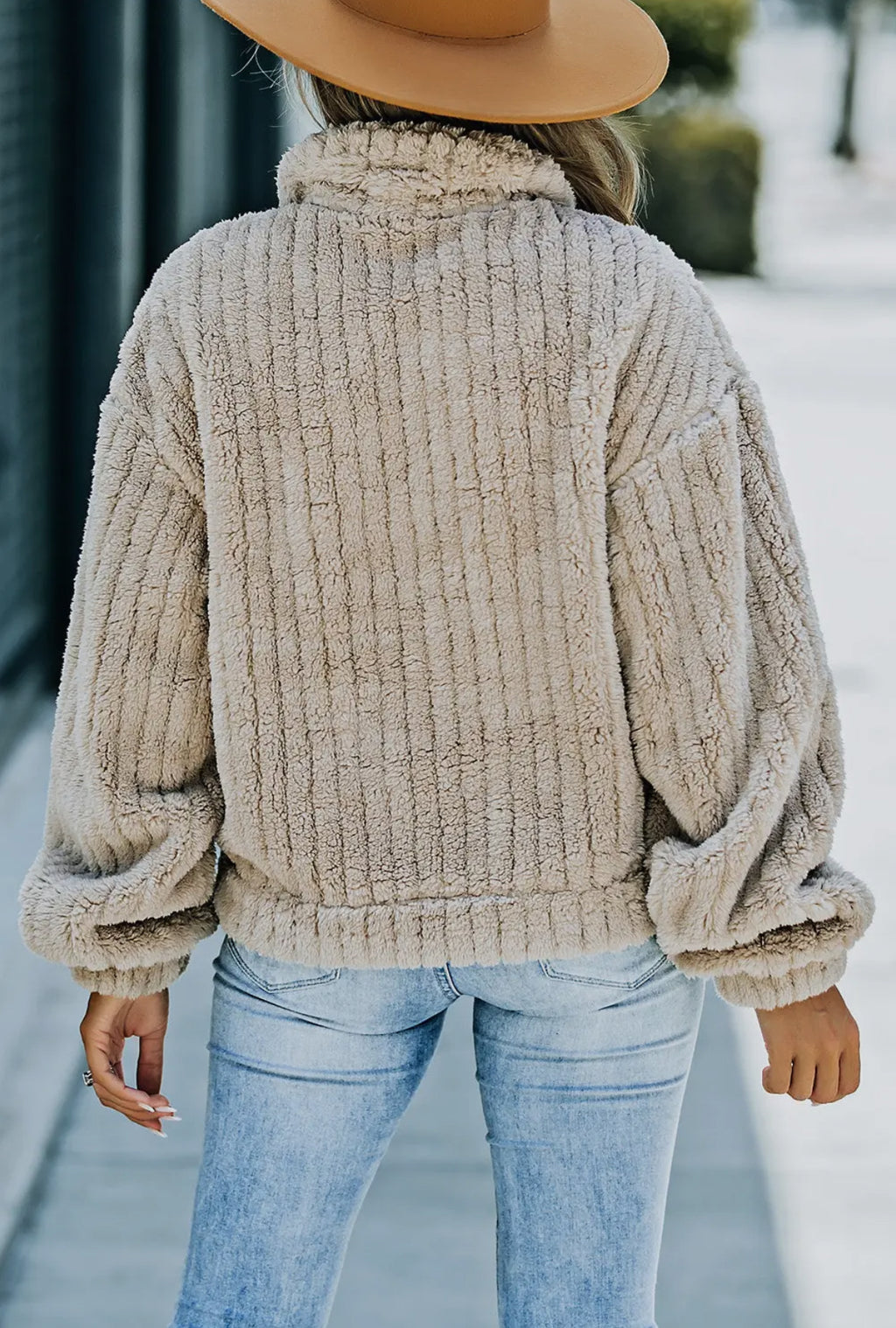 Plush Fleece Button Up Jacket
