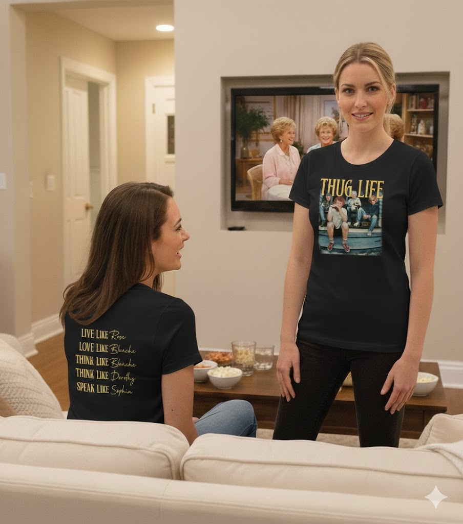 Golden Girls Photo Tee — "Live Like King"  T-Shirt